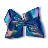 Dark Unicorn Iridescent Large Girls Bow with Secure Clip